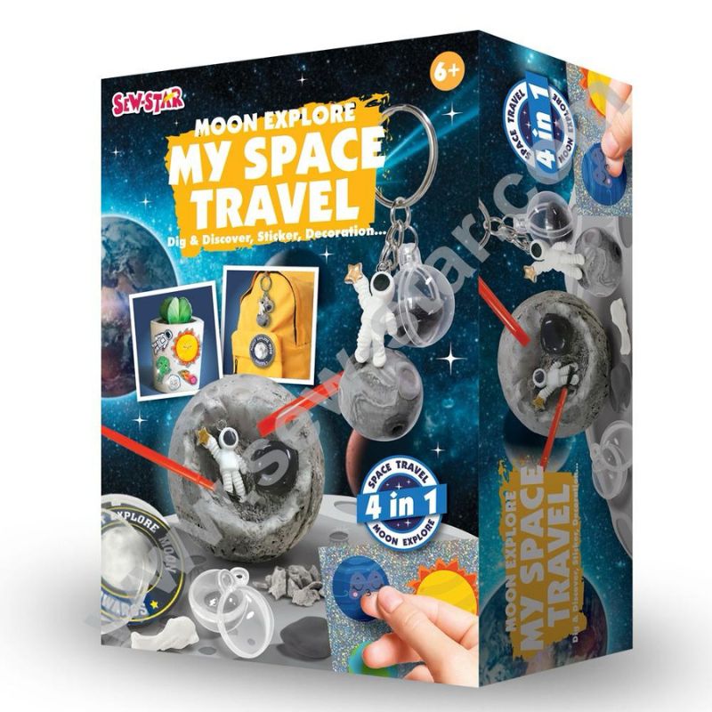 DIY 4in1 Moon Explore My Space Travel Art Kit - 022 - Default Title - Odeez | Educational Toys Pakistan 