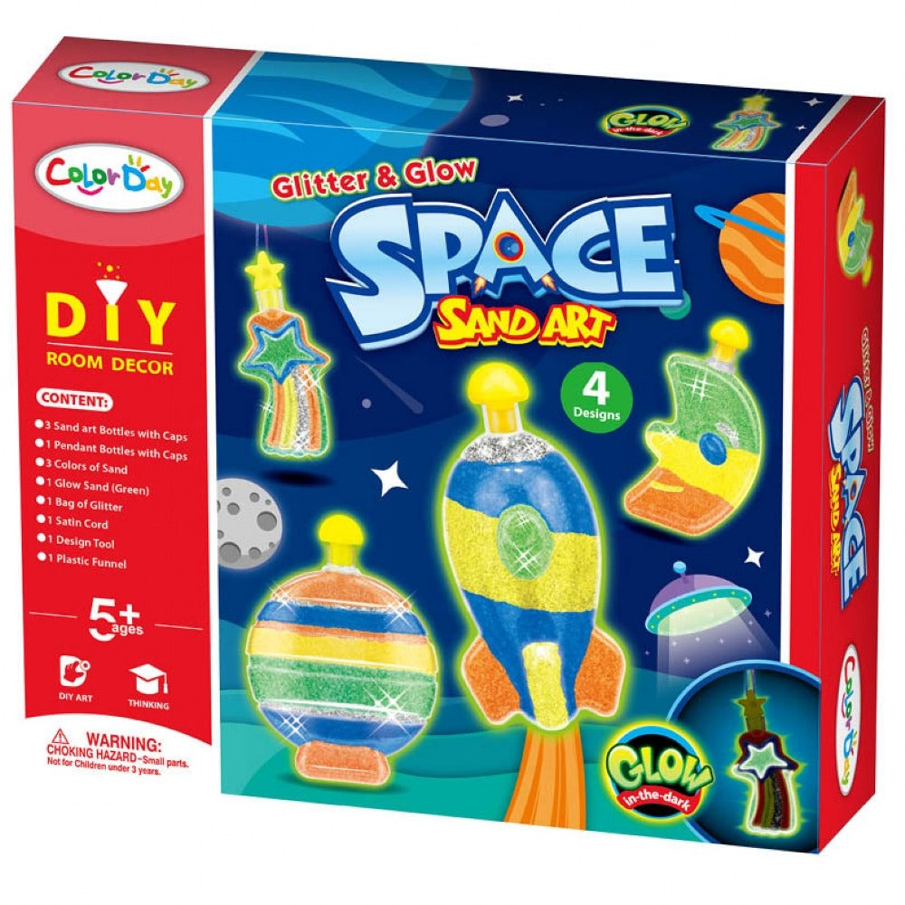 Glitter & Glow Space Sand Art Creative Kit - 4 Designs - Default Title - Odeez | Educational Toys Pakistan 