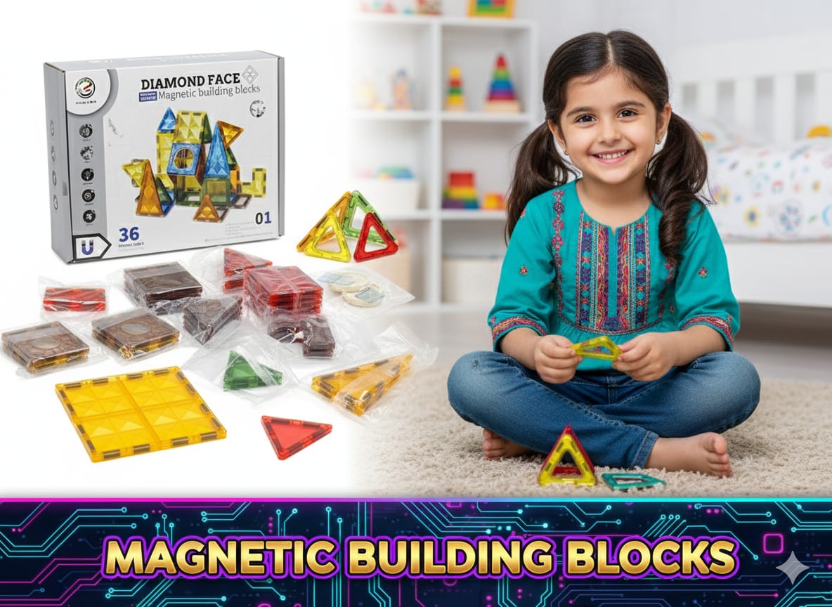 DIY Diamond Magnetic Tile Art 36 piece - 50A