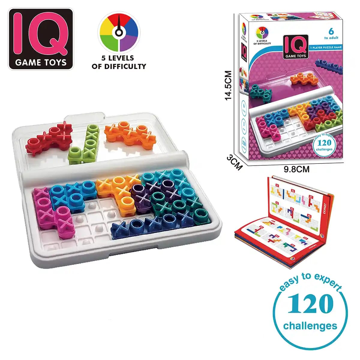 IQ Mind Pattern XO Family Game - 120 Challenges - Default Title - Odeez | Educational Toys Pakistan 