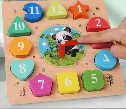 Wooden Educational Clock Shape Puzzle - 611