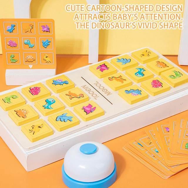 Interactive Dinosaur and Number Matching Bell Game - 2 Players - Default Title - Odeez | Educational Toys Pakistan 