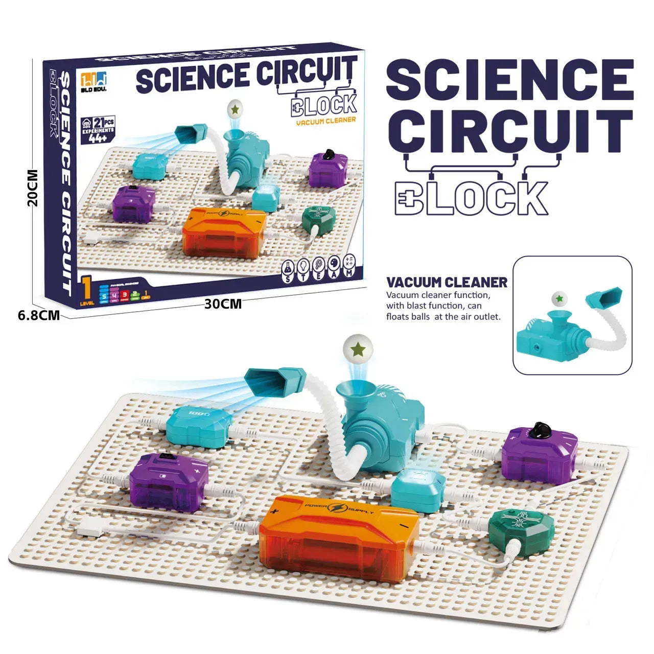 Electronic Blocks Science Circuit Vacuum Cleaner 44 Experiments 21 pieces - 001