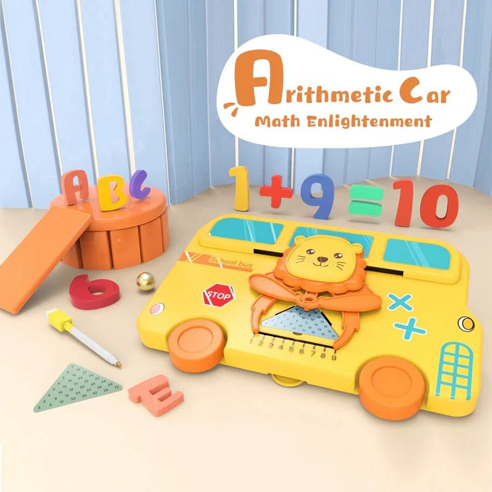 Hands-on Arithmetic Car Puzzle Drawing Board Kit - 024