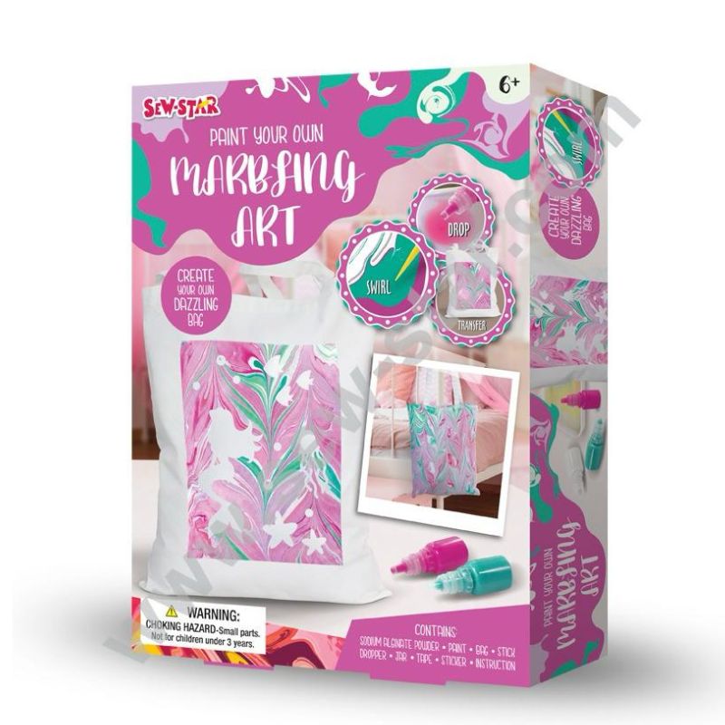 Paint Your Own Marbling Art Pink Ebru- 096 - Default Title - Odeez | Educational Toys Pakistan 