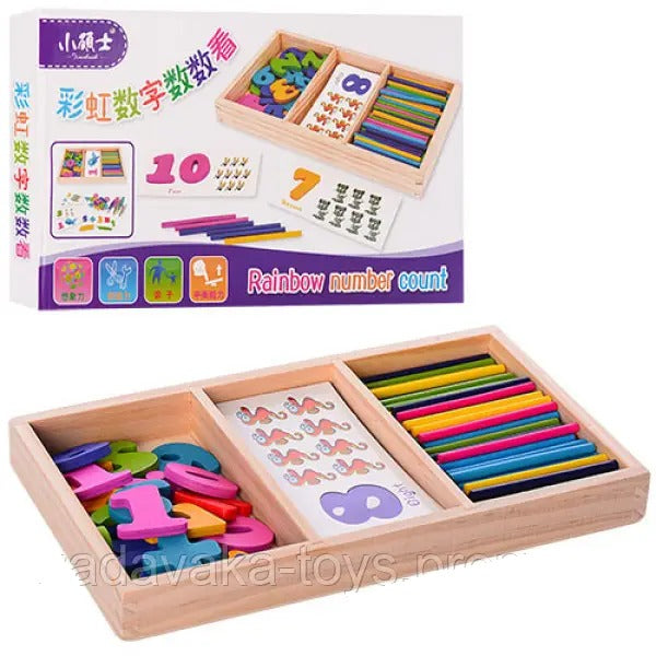 Wooden Number of Digital to Look at - 7249 - Default Title - Odeez | Educational Toys Pakistan 
