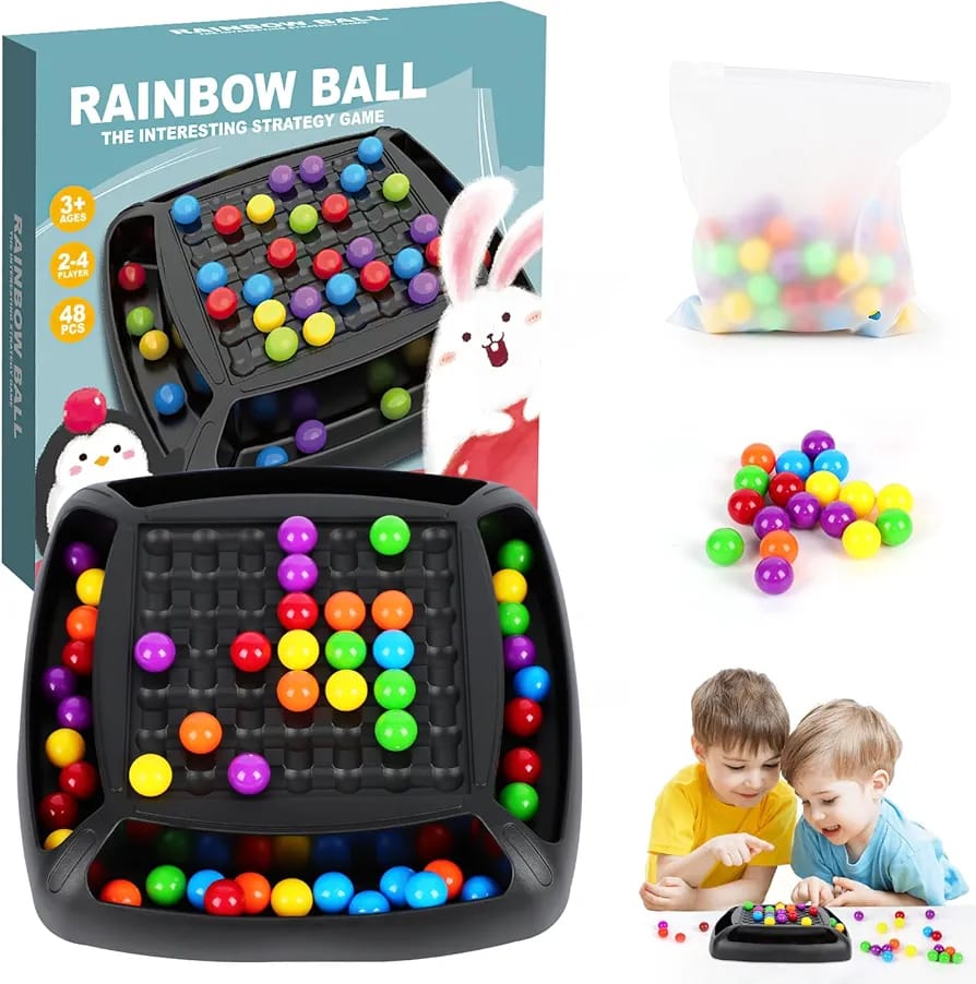 Intellectual Rainbow Chessboard Ball Game - 040