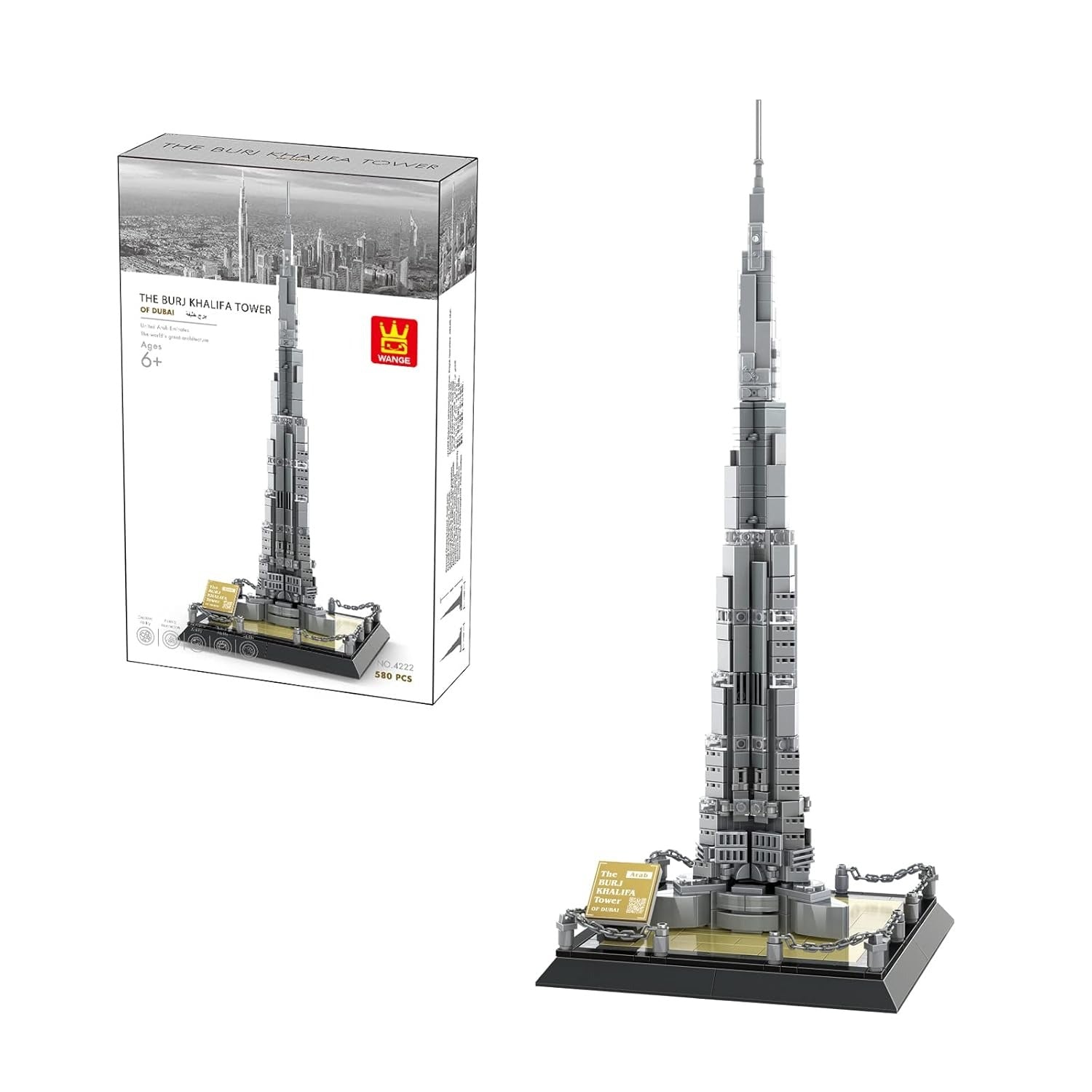 The Burj Khalifa Tower Dubai Building Blocks Model - 555 Pieces