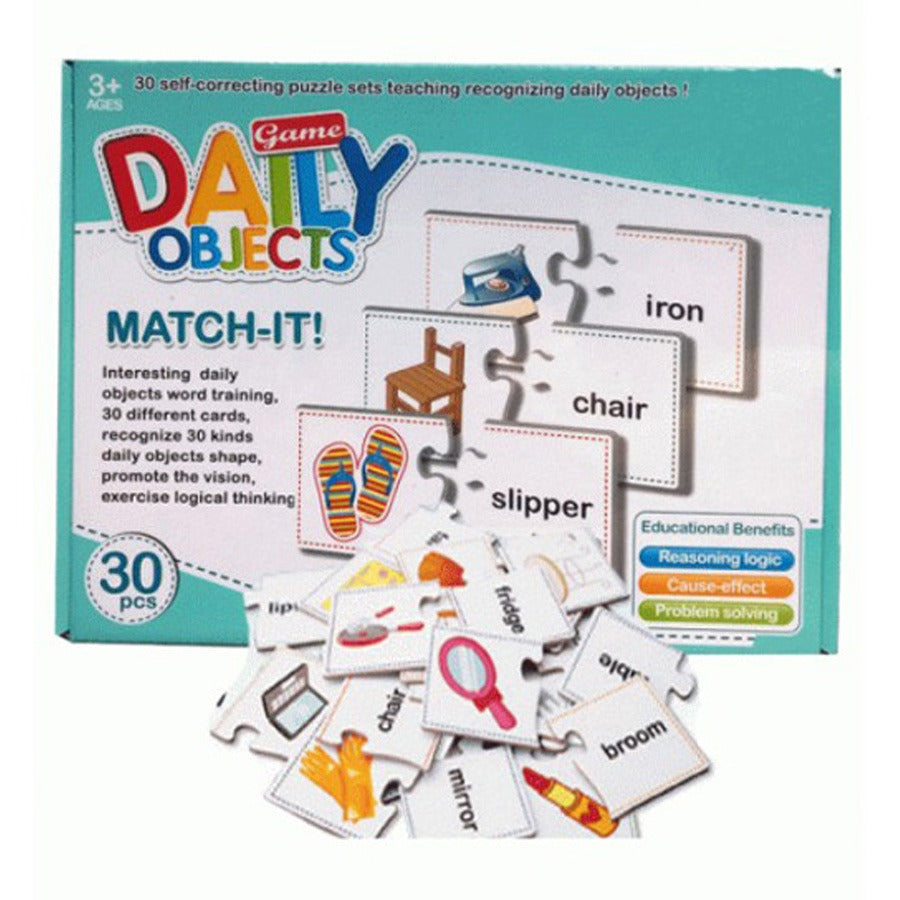 Match it Daily Objects Puzzle - 30 pieces