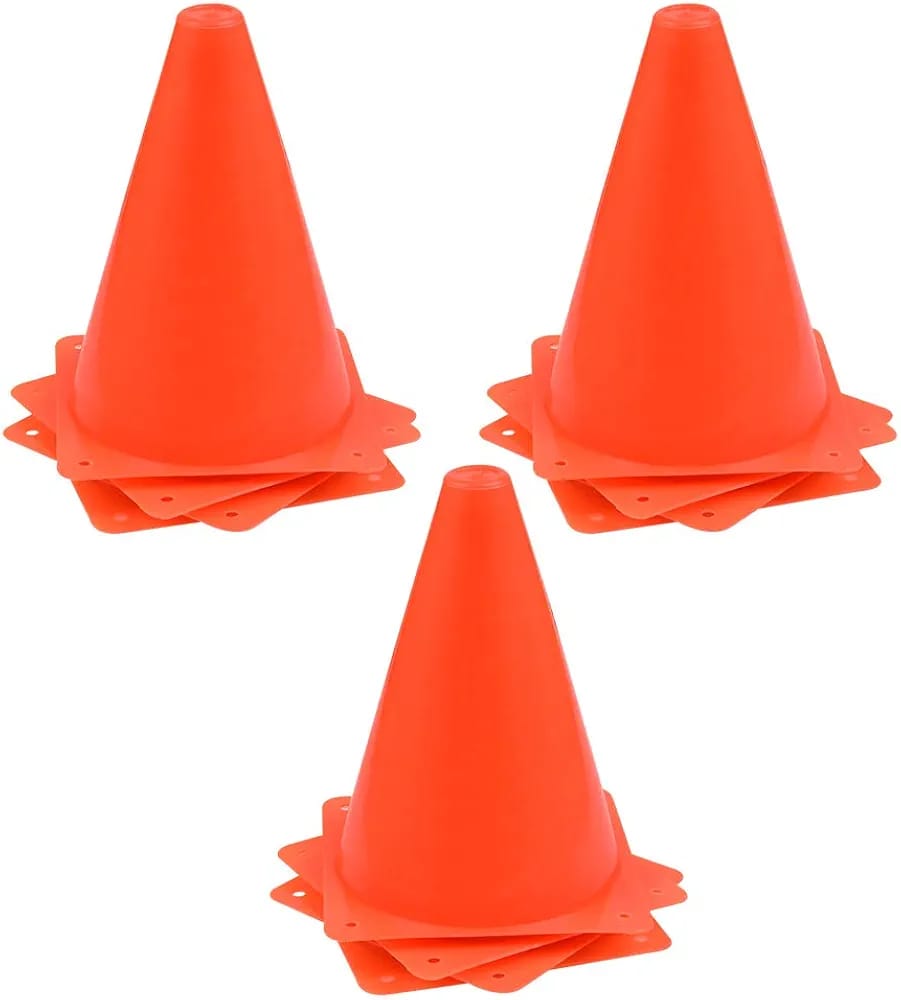 Sports Soccer Training Plastic Cone Pack of 4 - 687 - Default Title - Odeez | Educational Toys Pakistan 
