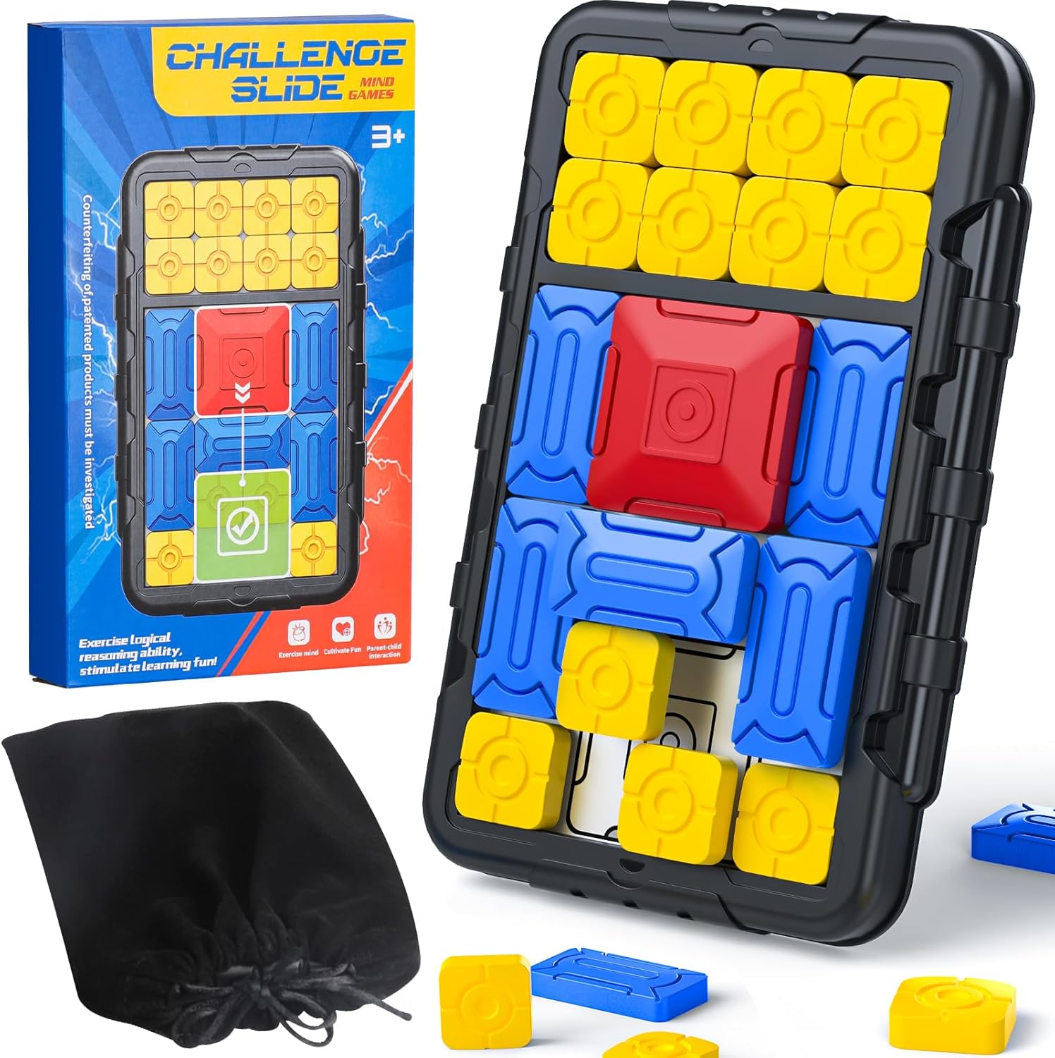 Magnetic Brain Teaser Slide Puzzle Game - 500+ Challenges - Default Title - Odeez | Educational Toys Pakistan 