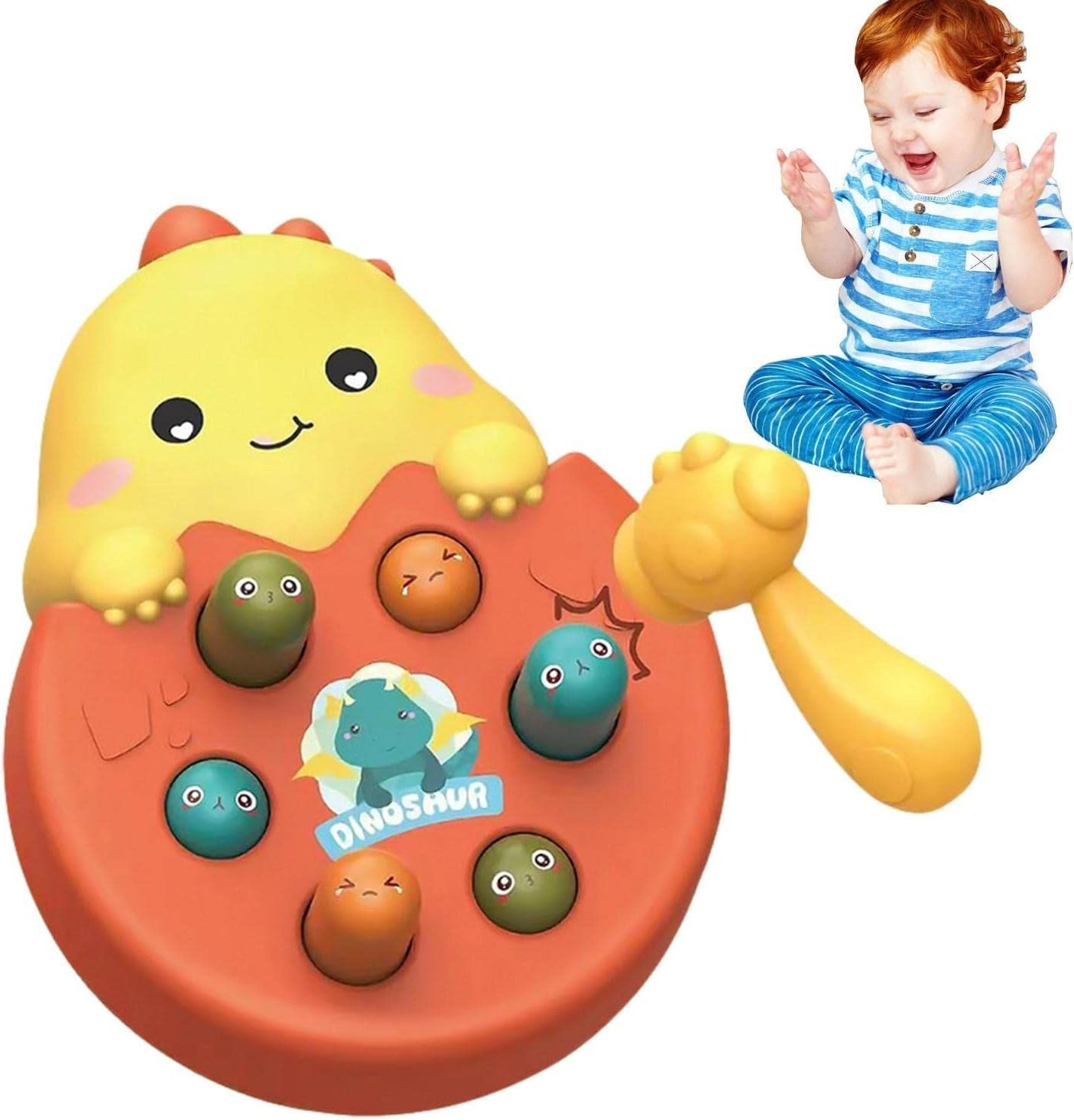 Whack A Mole Hammering Dinosaur Active Play - Q60 - Default Title - Odeez | Educational Toys Pakistan 