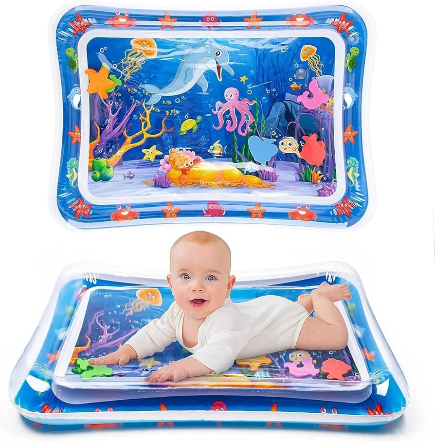 Inflatable Rectangle Water Play Mat for Infants - 885 - Default Title - Odeez | Educational Toys Pakistan 