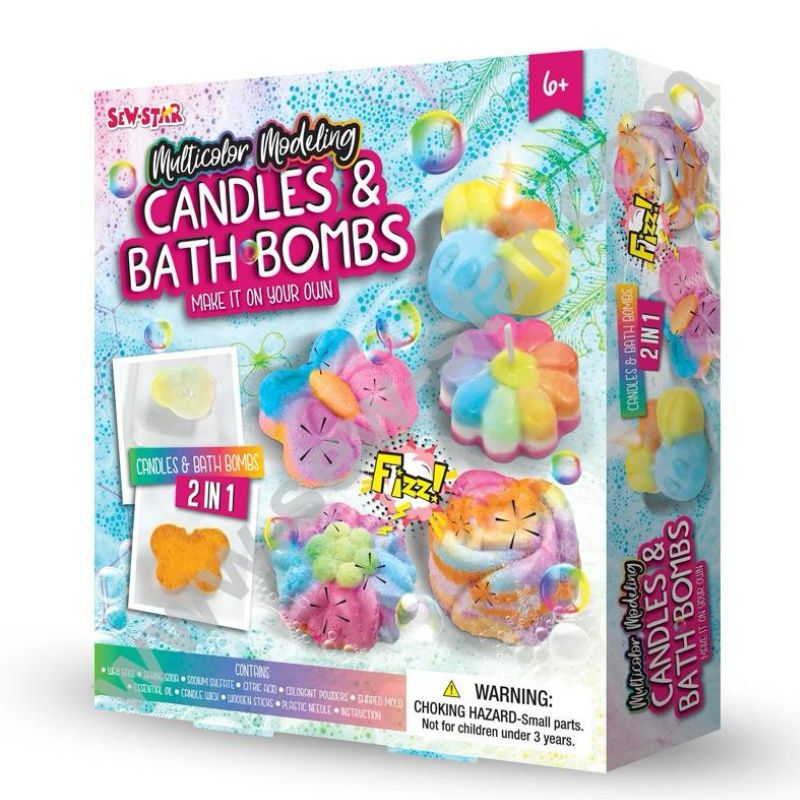 DIY Multicolor Modeling Candles and Bath Bombs Making Kit - 028 - Default Title - Odeez | Educational Toys Pakistan 