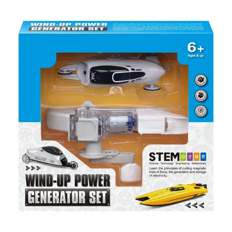 STEM DIY Wind-up Power Generator Set - 009 - Default Title - Odeez | Educational Toys Pakistan 
