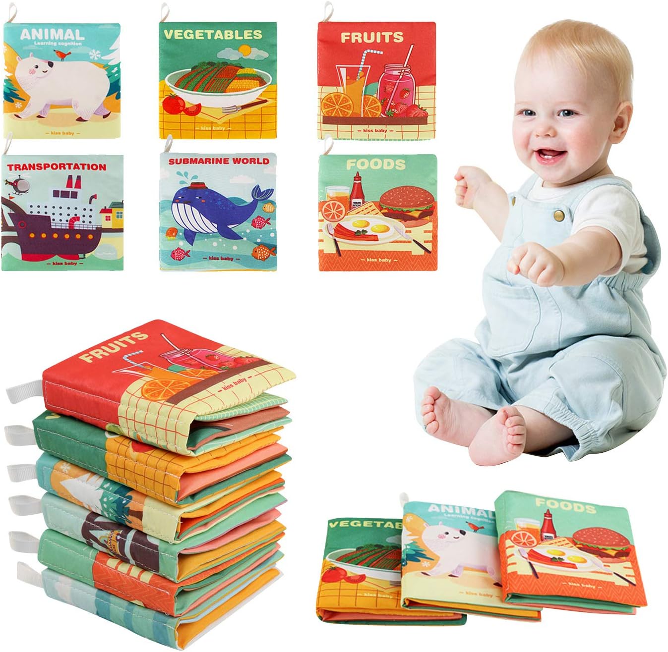 Kids Melody 6in1 Baby Learning Cloth Book - 971 - Default Title - Odeez | Educational Toys Pakistan 