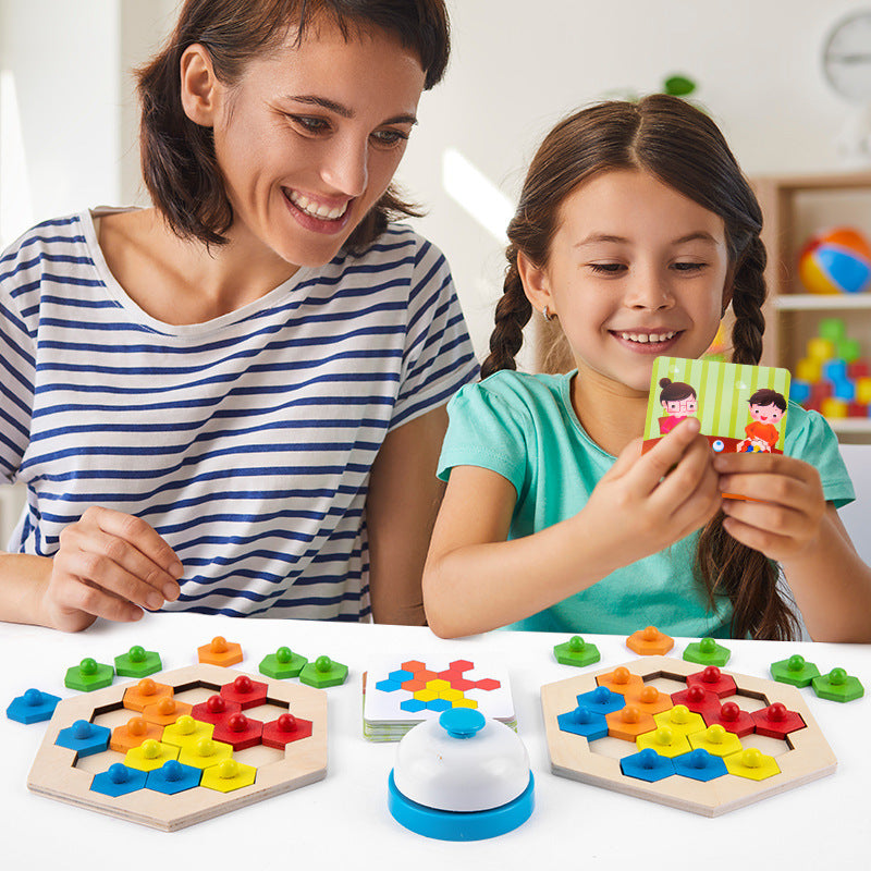Puzzle Pattern Challenge Buy Multiplayer Honeycomb Pattern Challenge Wooden Puzzle - 576 at Best ...