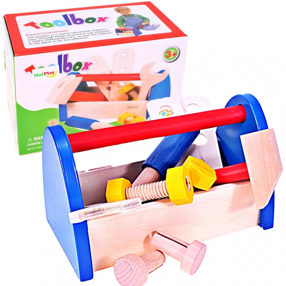 Wooden Toolbox Construction Kit - 498 - Default Title - Odeez | Educational Toys Pakistan 