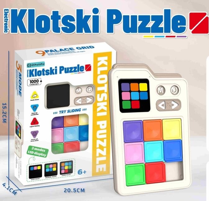 Electronic Brain Teaser Slide Puzzle 1000 Challenges Game - 806