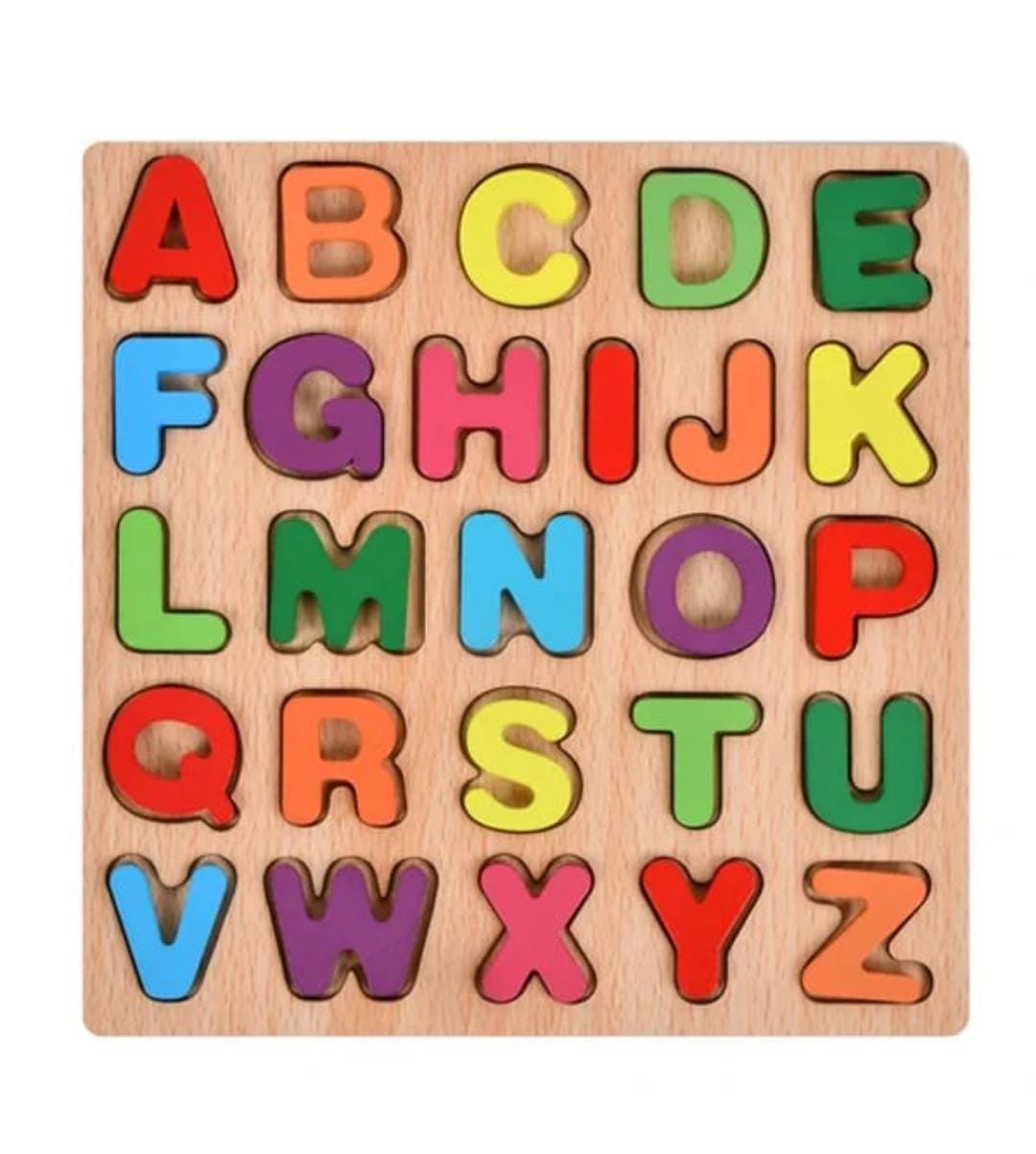 Uppercase Wooden ABC Learning Board - 888 - Default Title - Odeez | Educational Toys Pakistan 