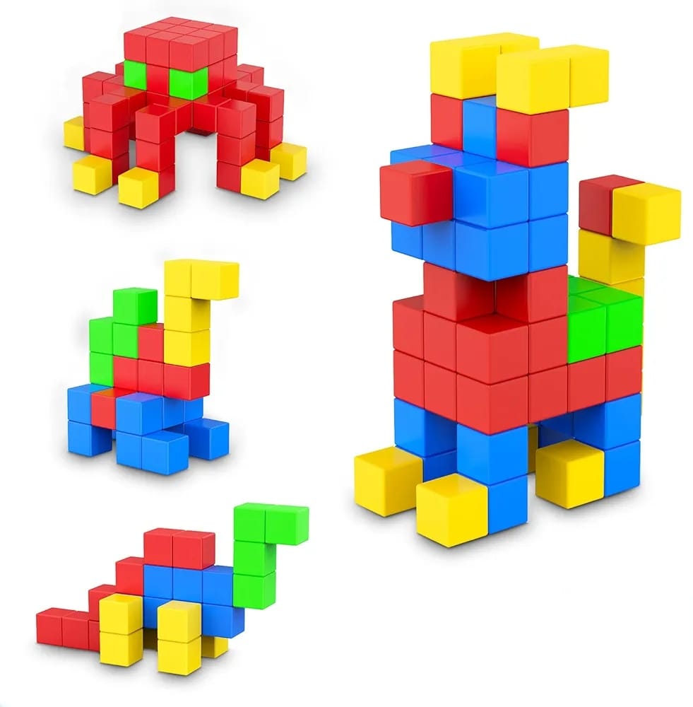 Colorful Magnetic Cube Learning Blocks Set 3 x 3 cm cube - 610
