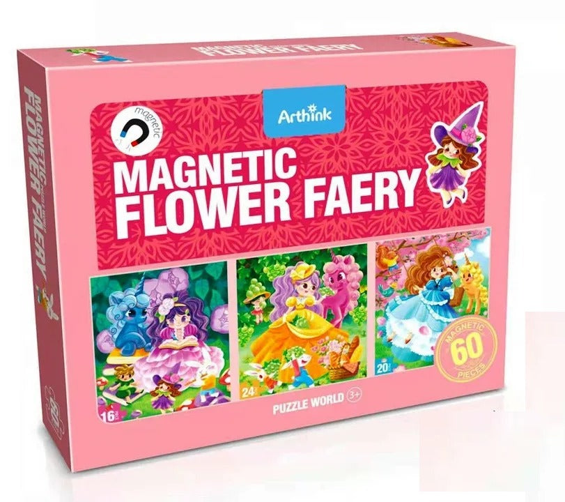 Magnetic Flower Fairy Booklet for Kids - 60 pieces