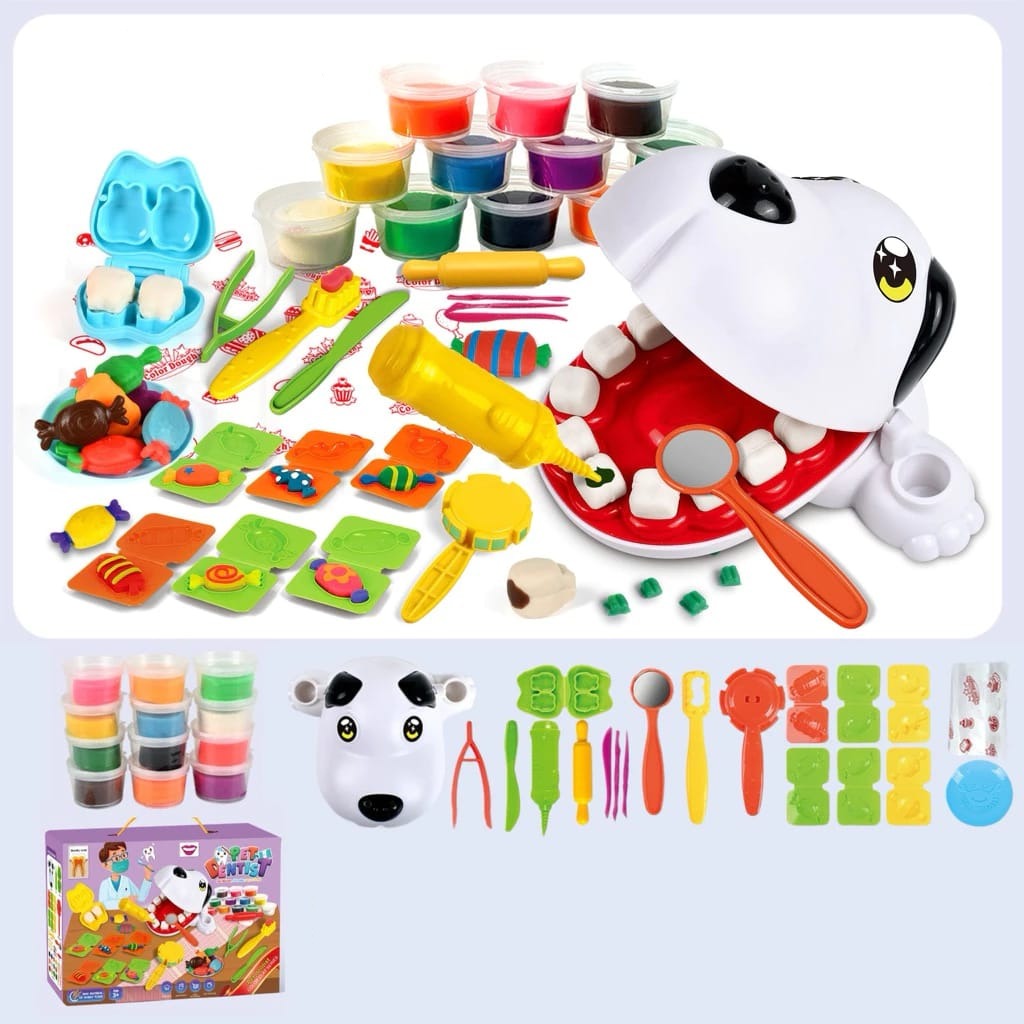 DIY Creative Pet Dentist Color Clay Set - 47F