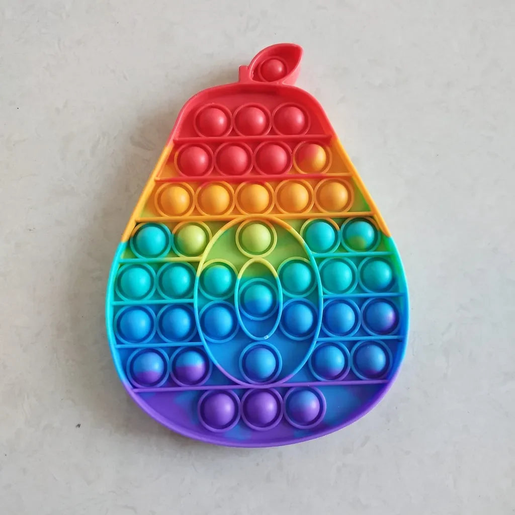 Small Pear Push Pop it Fidget Toy - Default Title - Odeez | Educational Toys Pakistan 