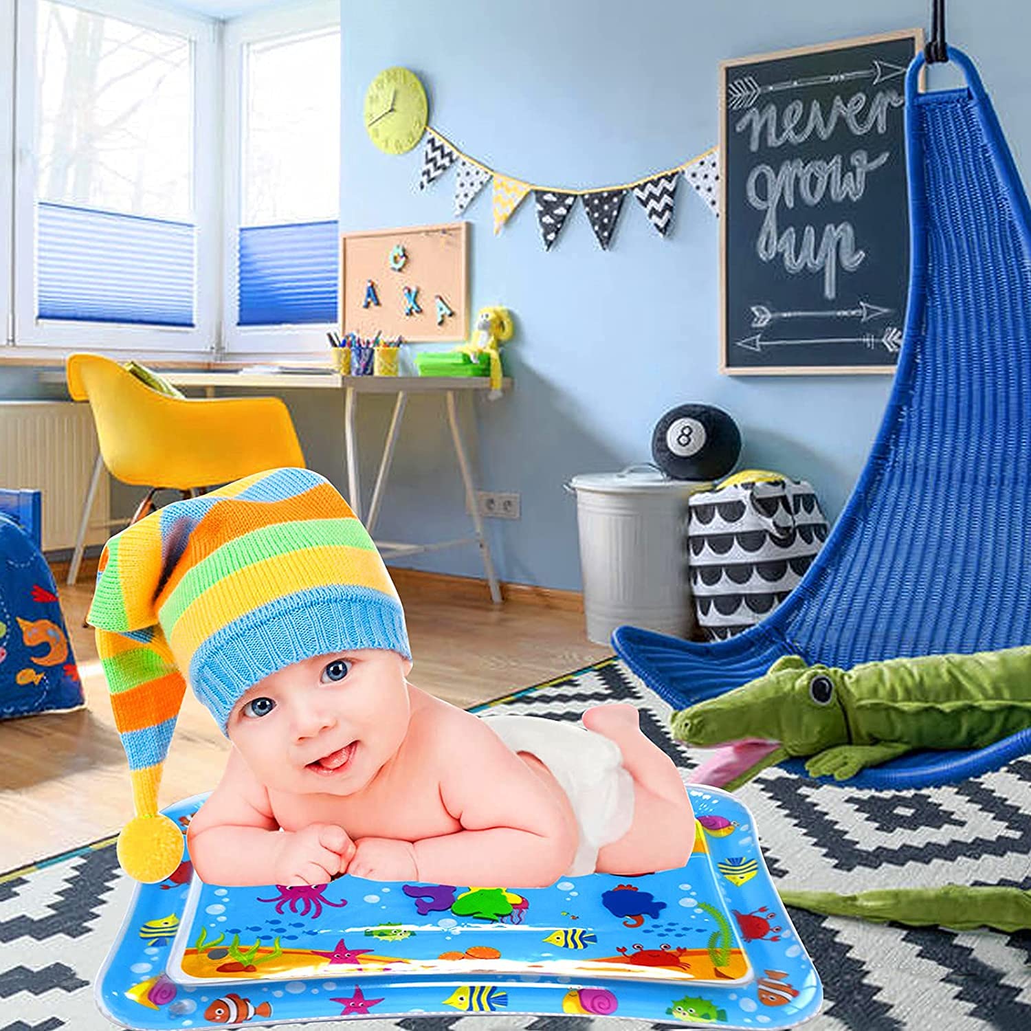 Inflatable Sea Animal Water Playmat Rectangle - 488 - Default Title - Odeez | Educational Toys Pakistan 