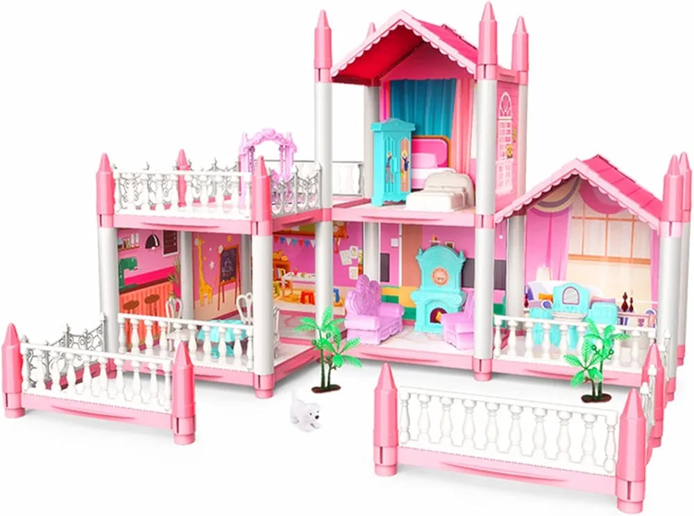 DIY Princess Villa Pretend Play Doll Set - 106