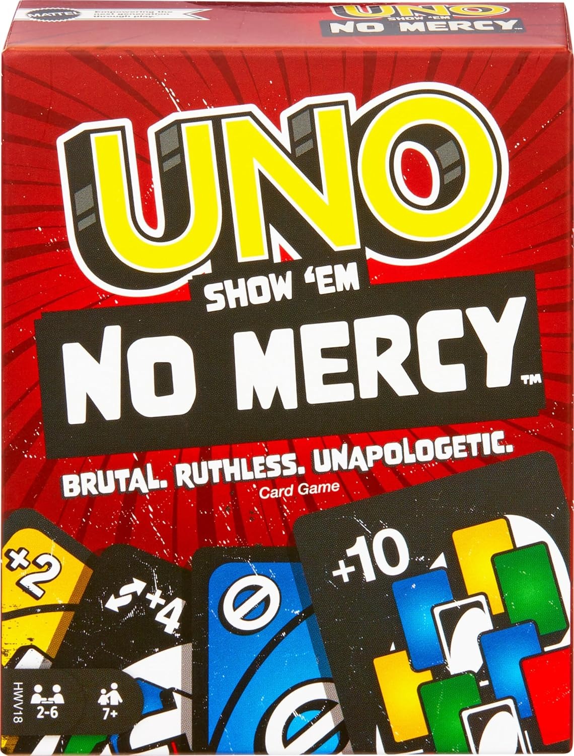 UNO No Mercy Family Fun Game - 9E3