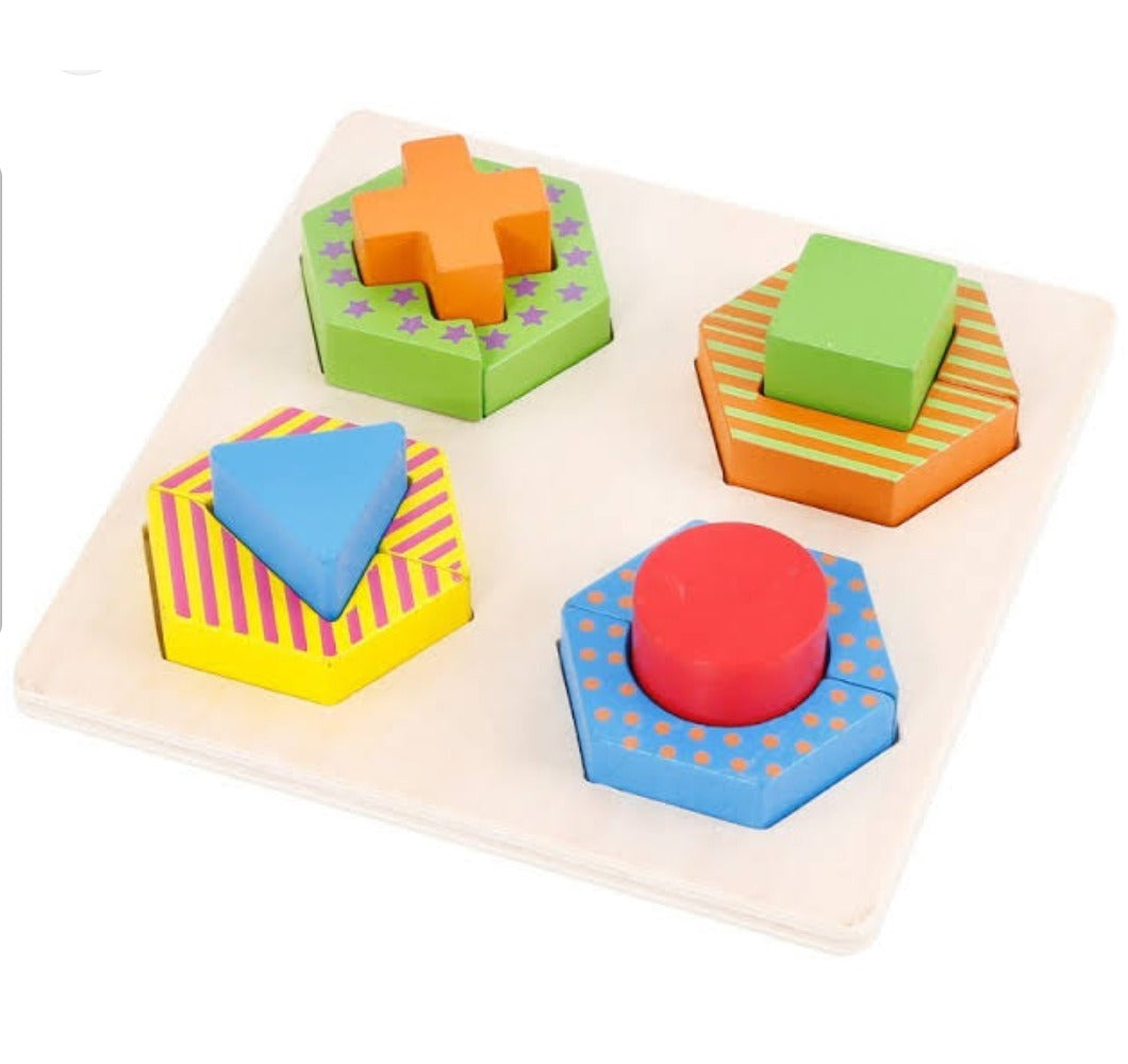 Wooden Early Education Shape Puzzle - 619