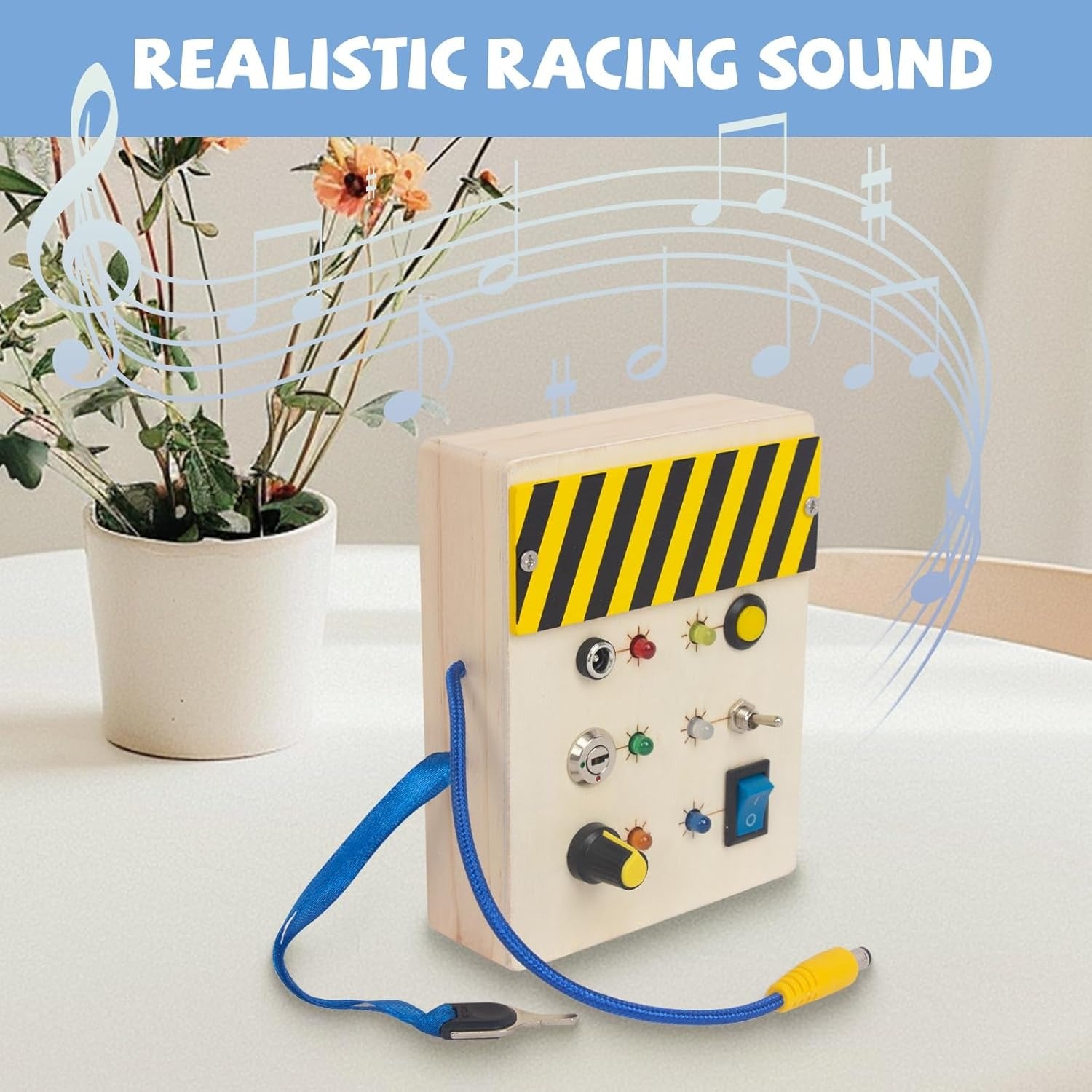 Without Box Wooden Busy Switch Board Real Sound Pretend Play Kit - 293