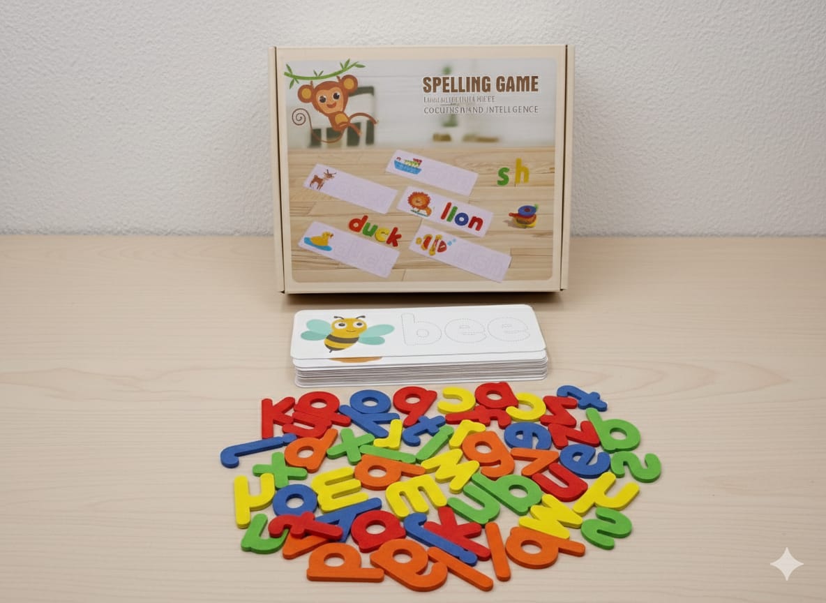 Wooden Cognition Spelling Learning Game - 554