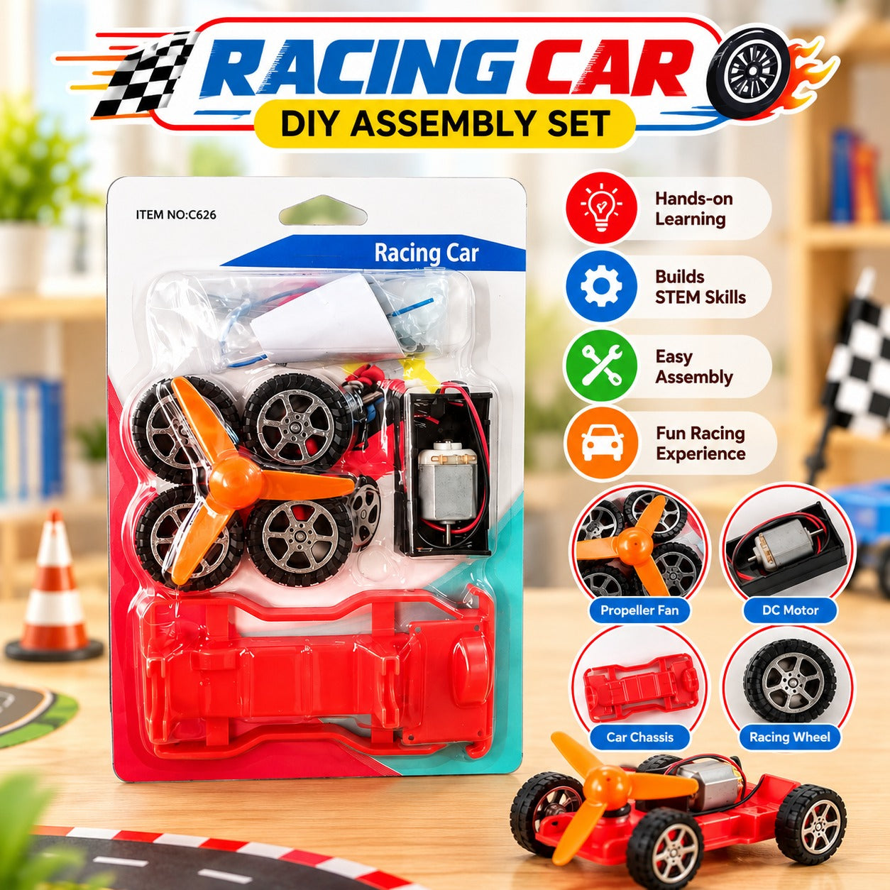 DIY Wind-Powered Racing Car 626
