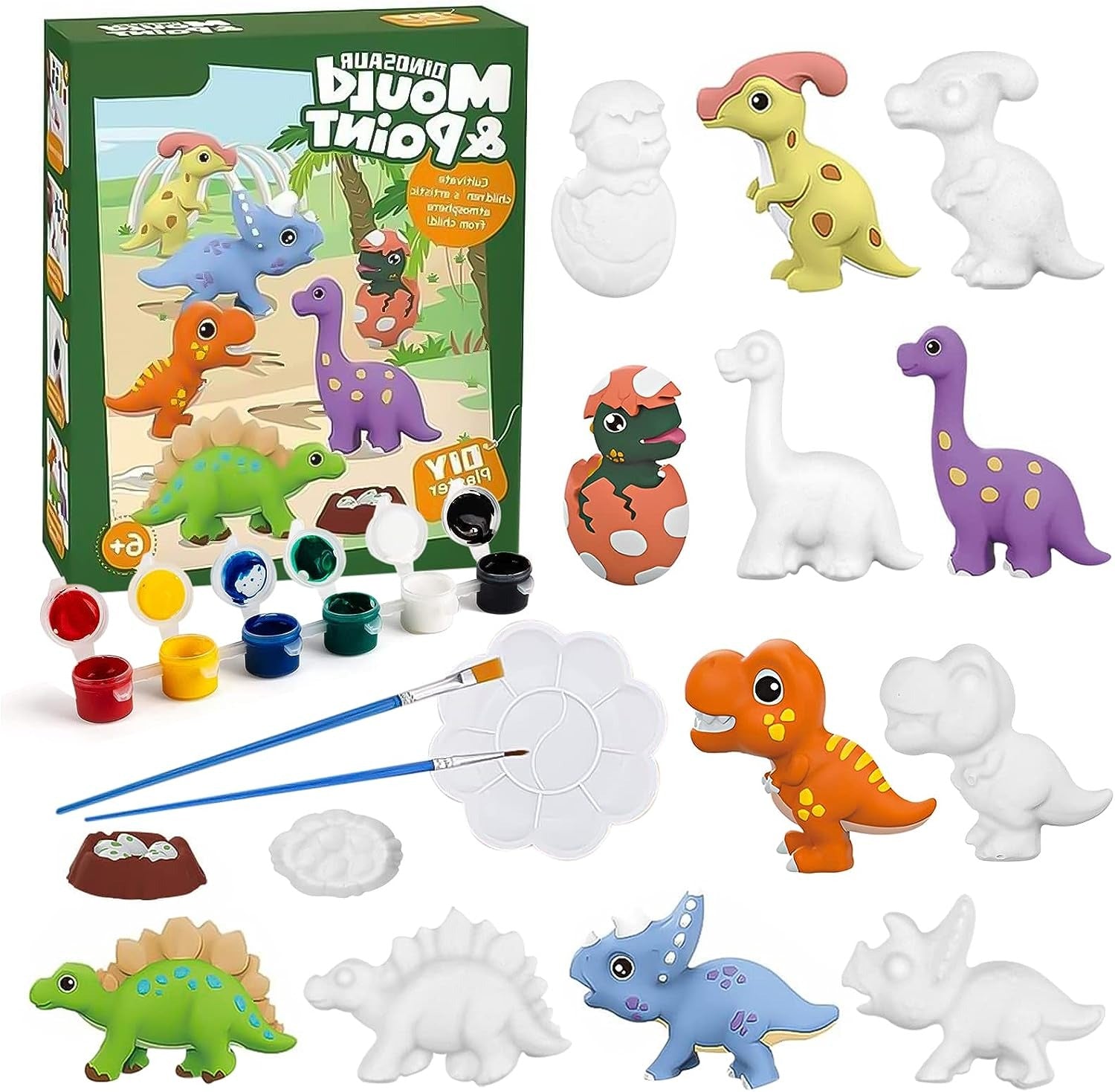 DIY Dinosaur 3D Mould and Paint for Kids - 801 - Default Title - Odeez | Educational Toys Pakistan 