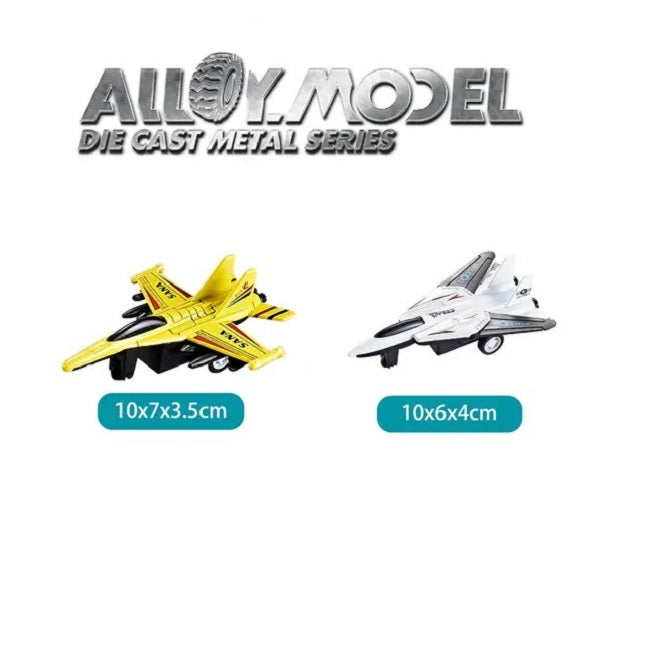 2 in 1 Alloy Model Die-Cast Mini Jet Plane Series - 822 - Default Title - Odeez | Educational Toys Pakistan 
