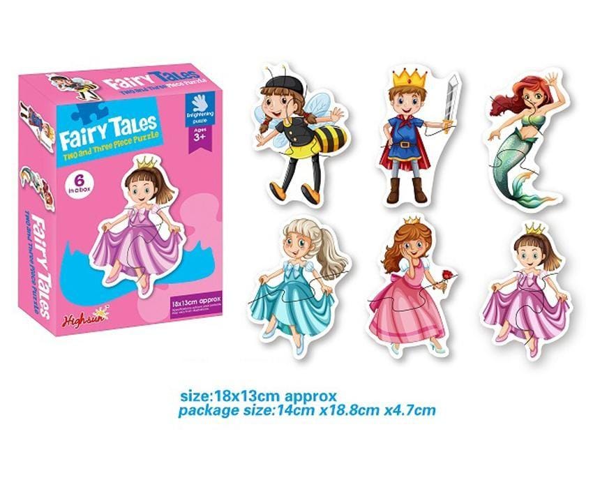 Fairy Tales Two & Three piece Puzzles Set - 061 - Default Title - Odeez | Educational Toys Pakistan 