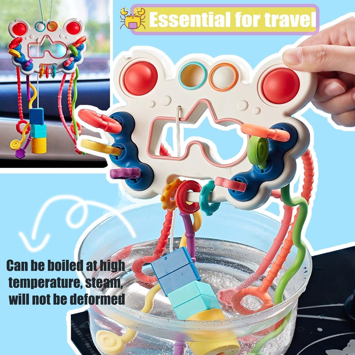 5 in 1 Pull String Motor Skills and Sensory Activity Toy - 861 – Odeez
