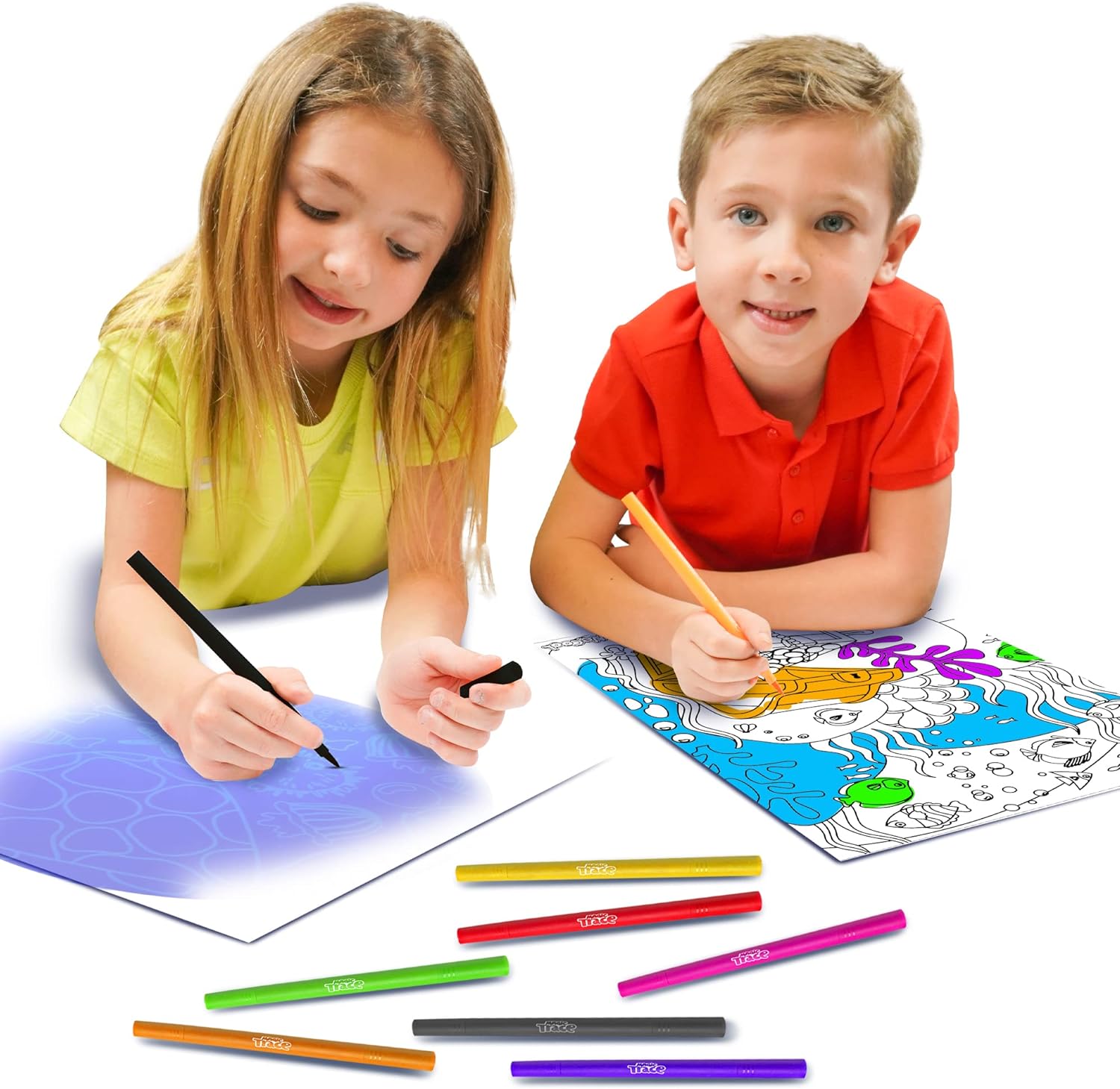 Dinosaur Magic Trace Glowing Drawing - 238 - Default Title - Odeez | Educational Toys Pakistan 