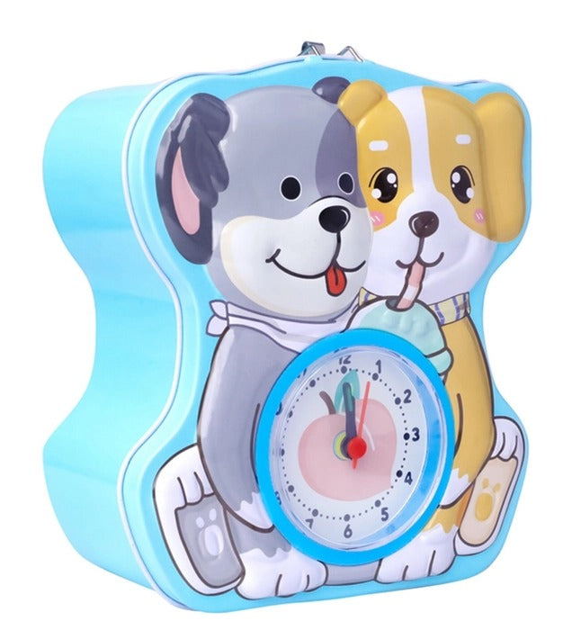 2in1 Metal Money Box and Alarm Clock - 244 - Default Title - Odeez | Educational Toys Pakistan 