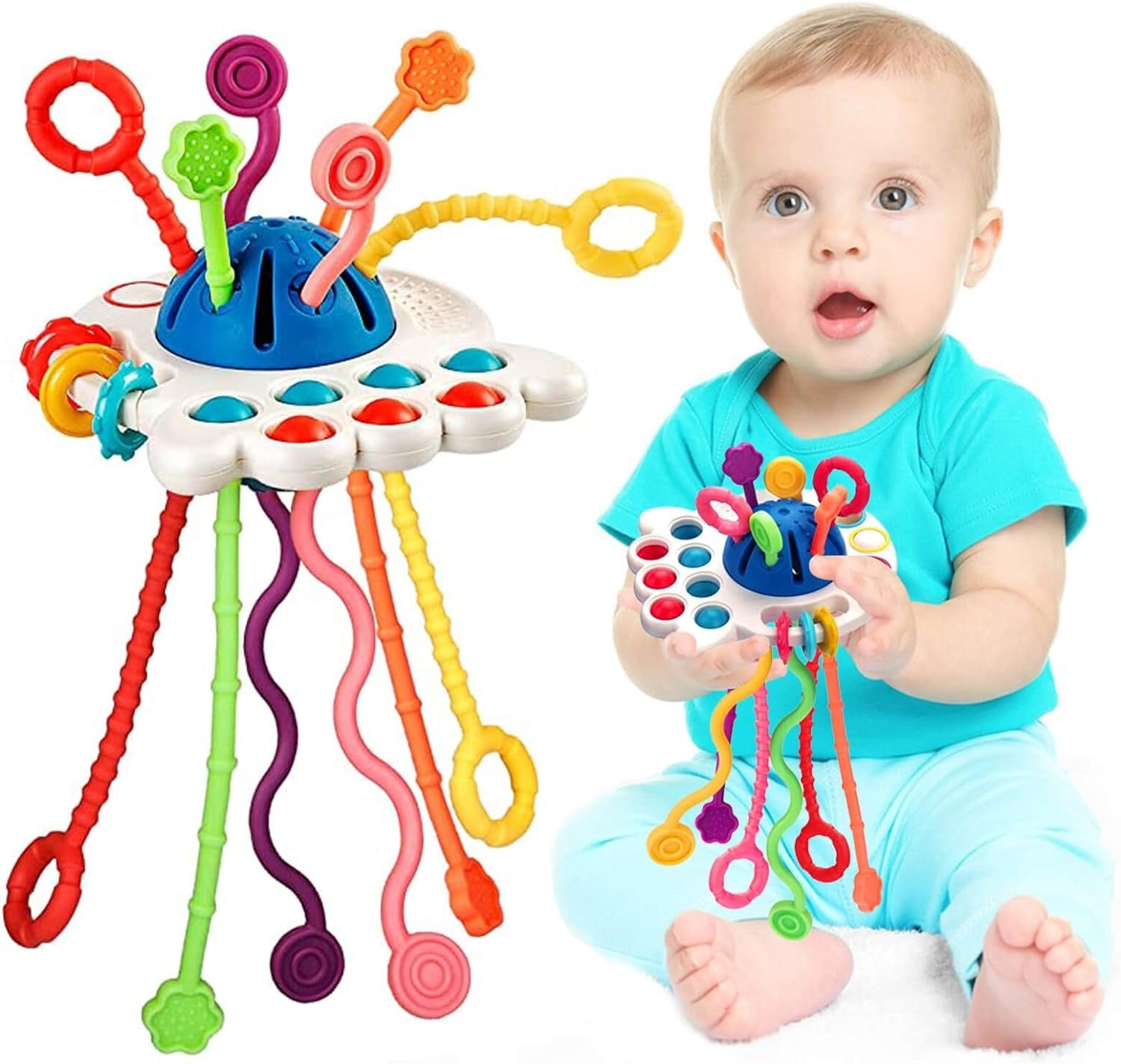 4 in 1 Pull String Motor Skills and Sensory Activity Toy - 859 - Default Title - Odeez | Educational Toys Pakistan 
