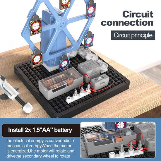 Buy STEAM Machinery Bow and Arrow Rotating Electronic Circuit Kit - 103 ...