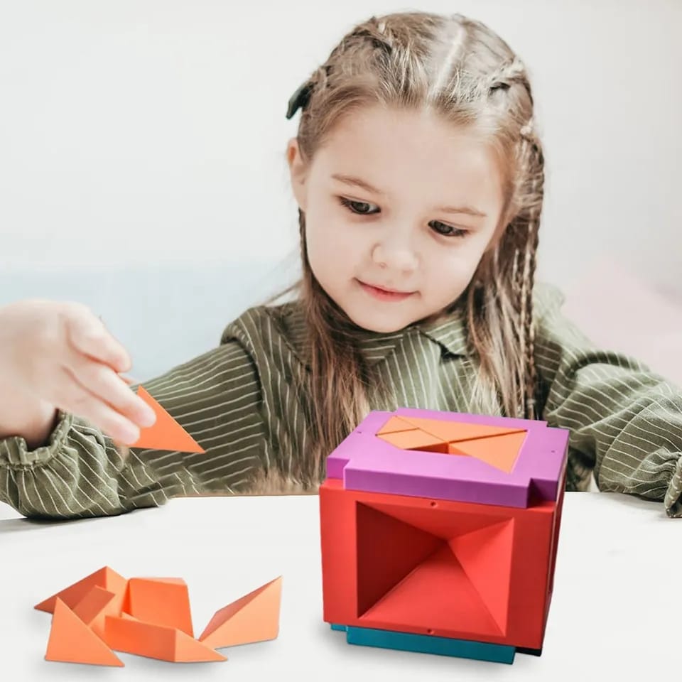 3D IQ Tangram 6 Sided Puzzle - 166 - Default Title - Odeez | Educational Toys Pakistan 