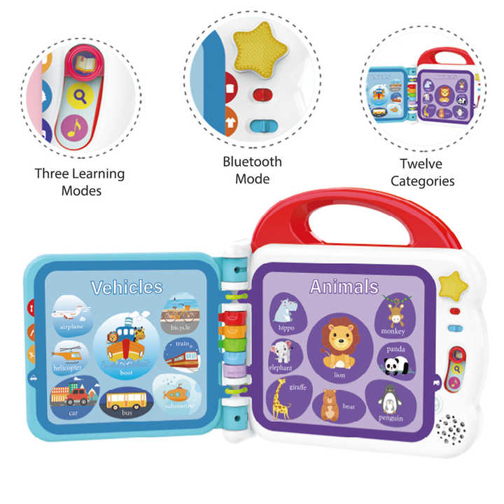 Touch and Learn Words Book with Bluetooth Function - 108 Words - Default Title - Odeez | Educational Toys Pakistan 