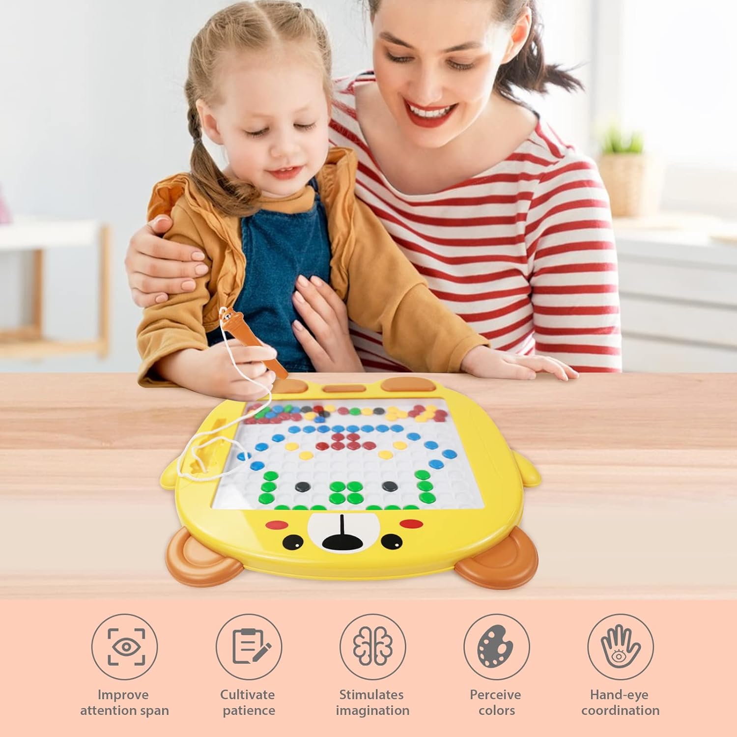 Tiger Magnetic Drawing Bead Tablet - 813 - Default Title - Odeez | Educational Toys Pakistan 