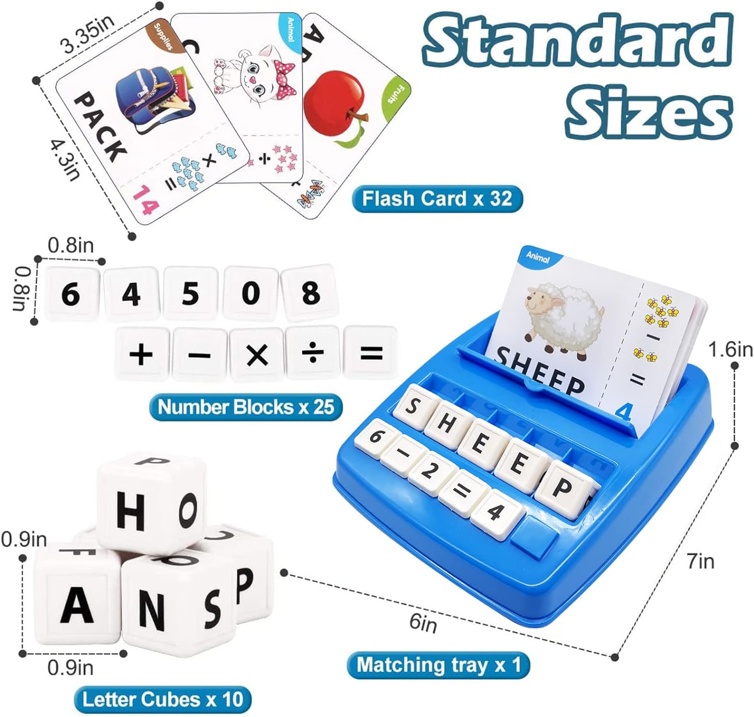 2in1 Alphanumeric Word and Math Learning Kit - 109 - Default Title - Odeez | Educational Toys Pakistan 