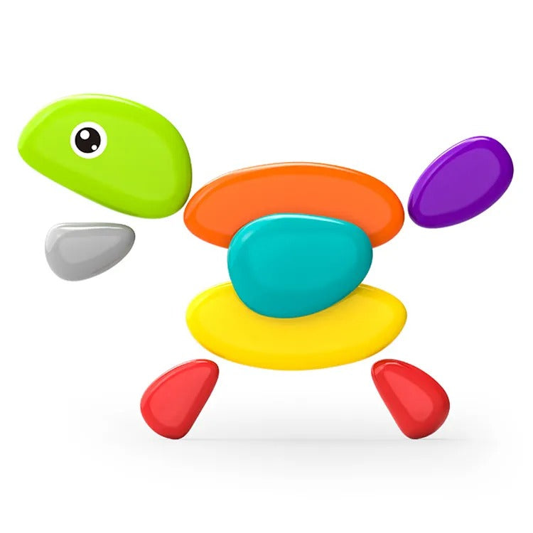 Interesting Colored Pebbles Stacking Blocks 18 Pieces - 044 - Default Title - Odeez | Educational Toys Pakistan 