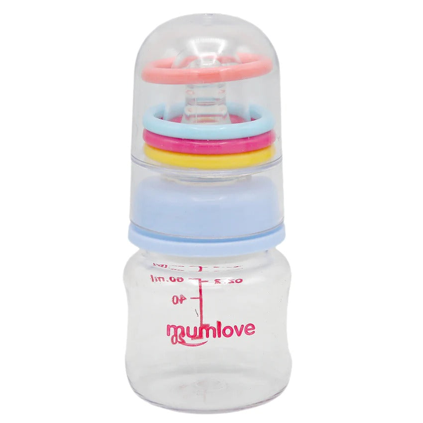 Baby Feeding Bottle with Rattle Cap 60ml - Default Title - Odeez | Educational Toys Pakistan 