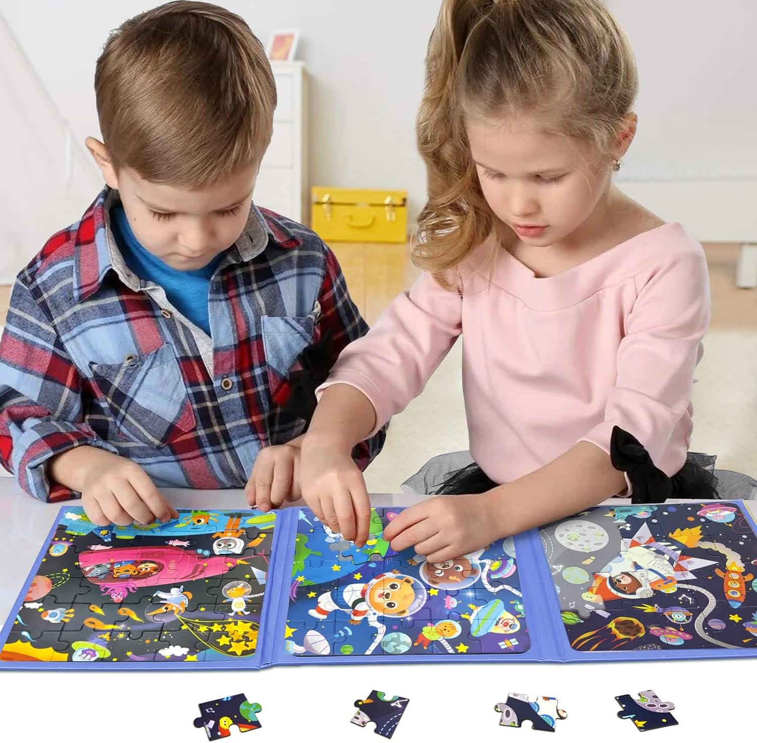 3in1 Magnetic Space Jigsaw Puzzle Board - Step 4 - Default Title - Odeez | Educational Toys Pakistan 
